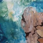 Felsen und Meer, Acryl 40x50 cm